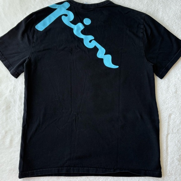 Champion Black Tee with Blue and Pink Logo - Picture 2 of 3